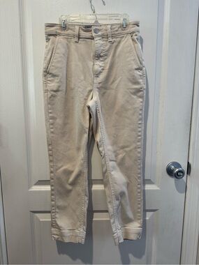 Everlane The Slim Leg Crop Ankle Light Beige Jeans